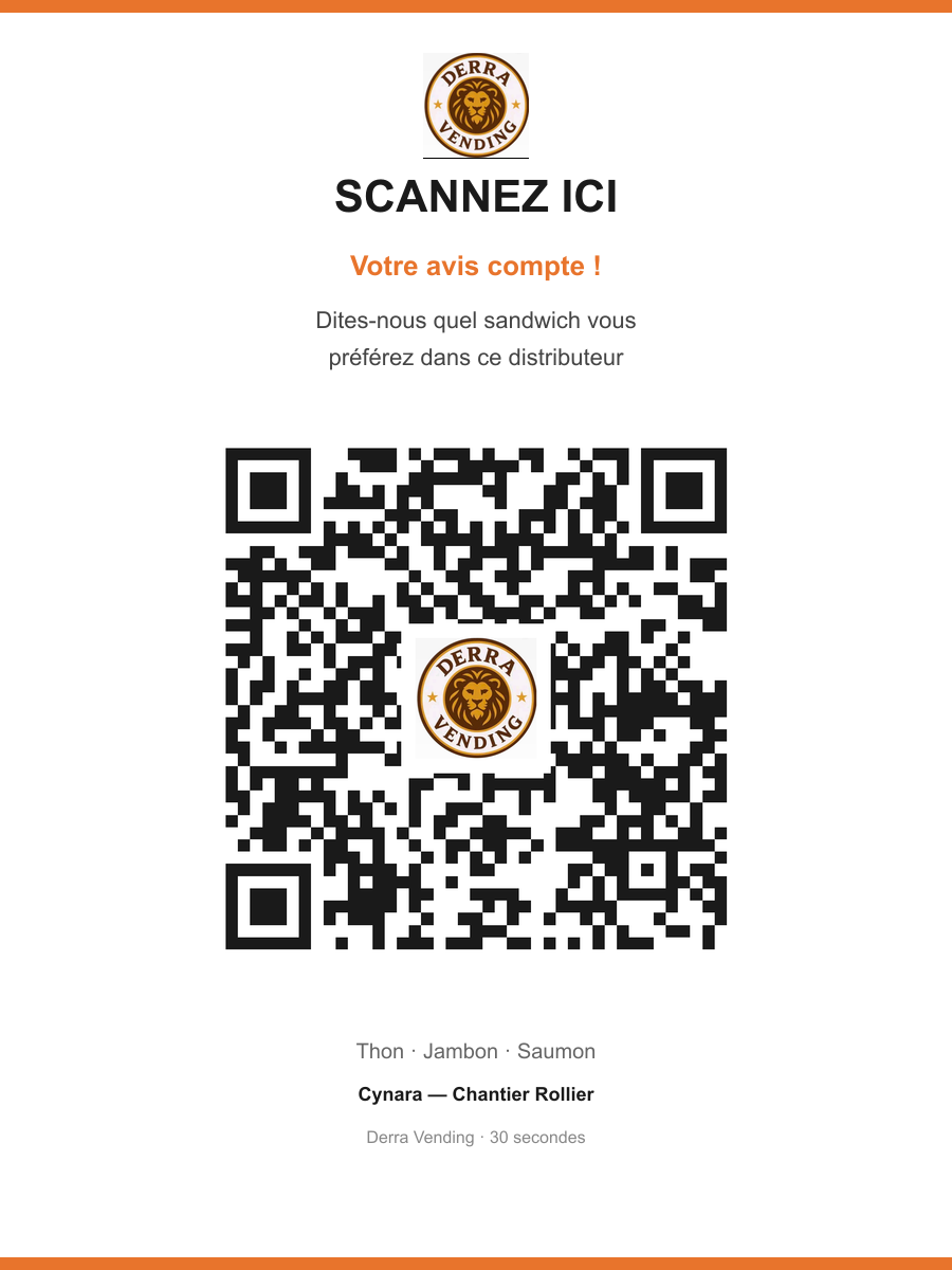Autocollant QR sondage