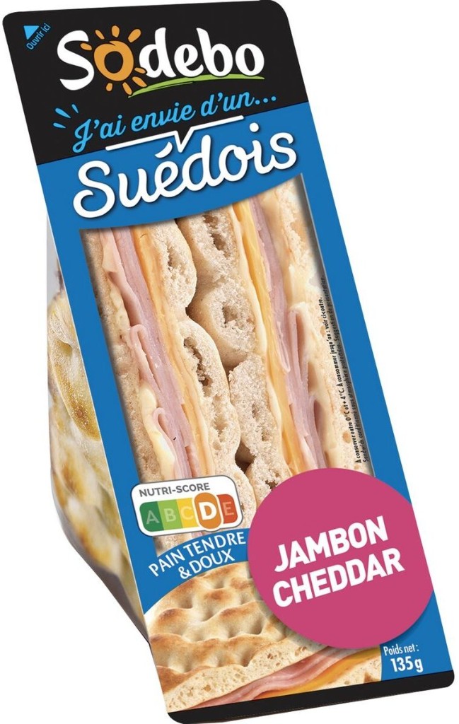 Sandwich jambon cheddar